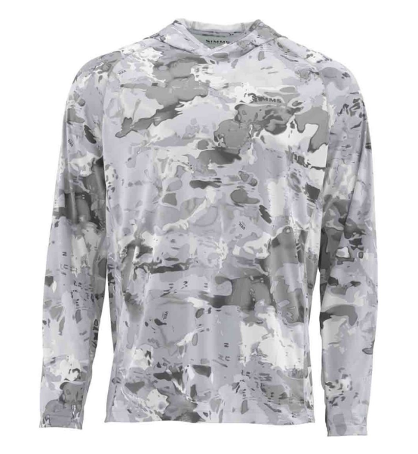 Simms Solarflex Hoody Cloud Camo Grey Simms Solarflex Hoody Cloud Camo Grey